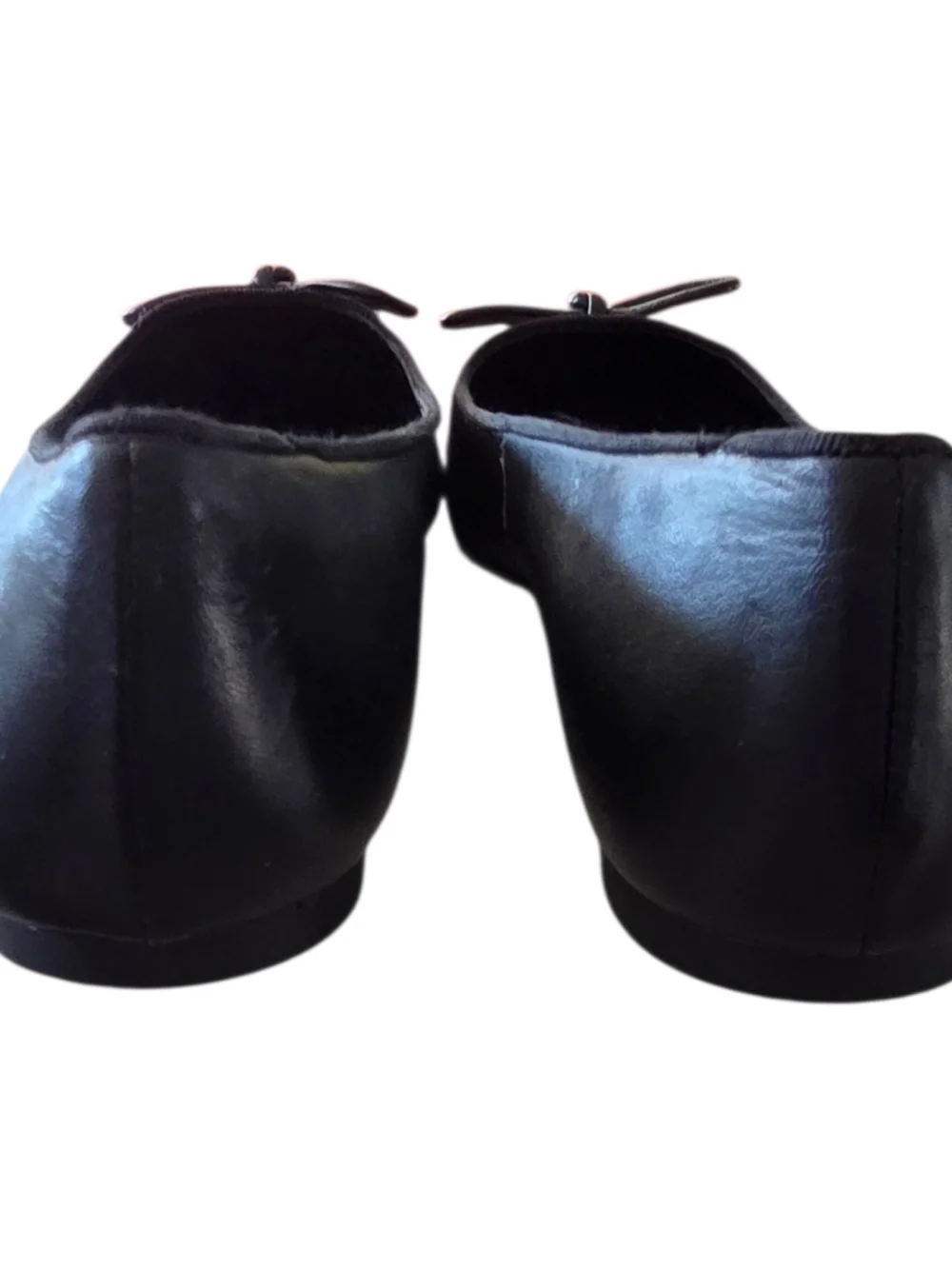 Michael Kors Black Quilted Insole Ballet Flats with Bow - Picture 6 of 10